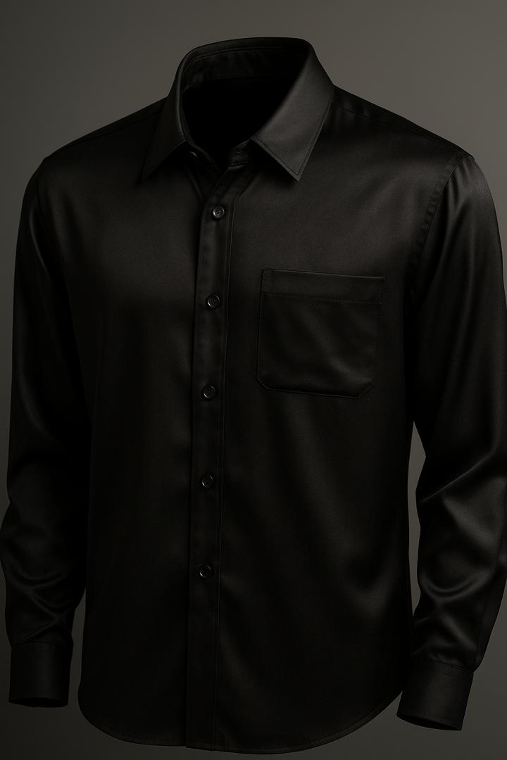 Chemise élégante noire Klarkifou