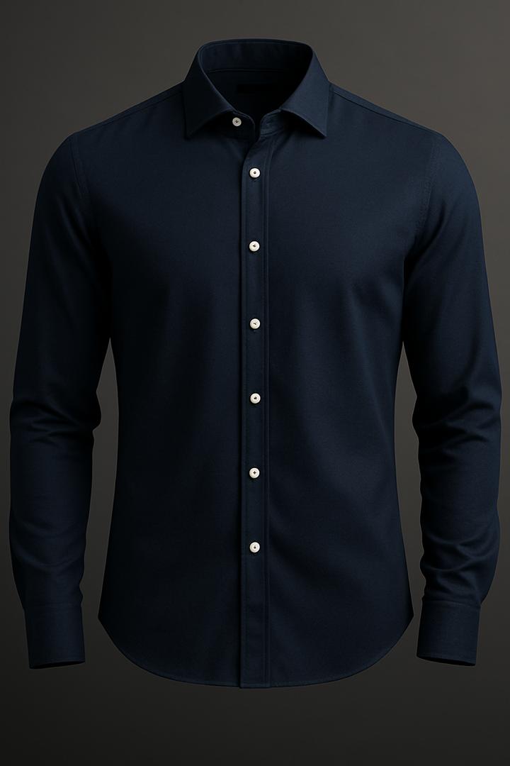 Chemise élégante bleue Klarkifou