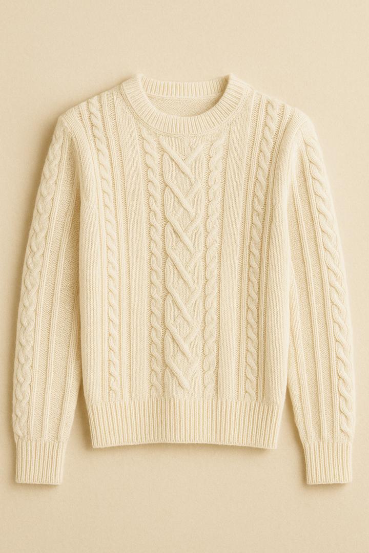 Pull beige en cashemire Klarkifou